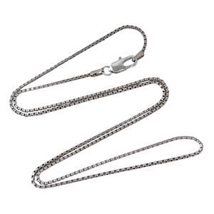 Box Chain Necklace | Italian SU Vintage Sterling Silver 925 | 20.5"